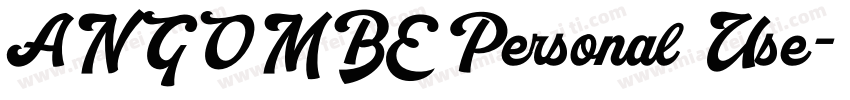 ANGOMBE Personal Use字体转换